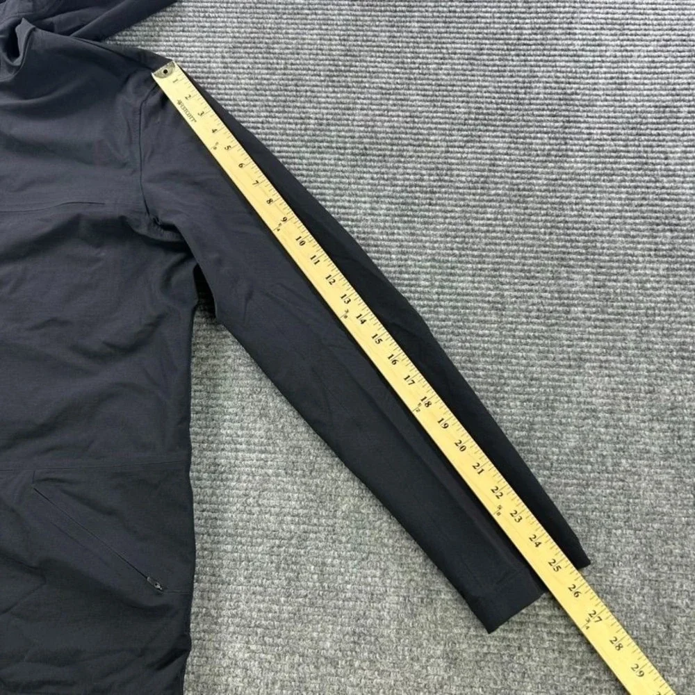 Outdoor Voices Black Full Zip Hooded Jacket Men Small Lightweight Athleisure Gym